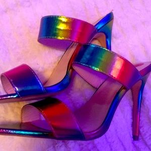 Rainbow heels